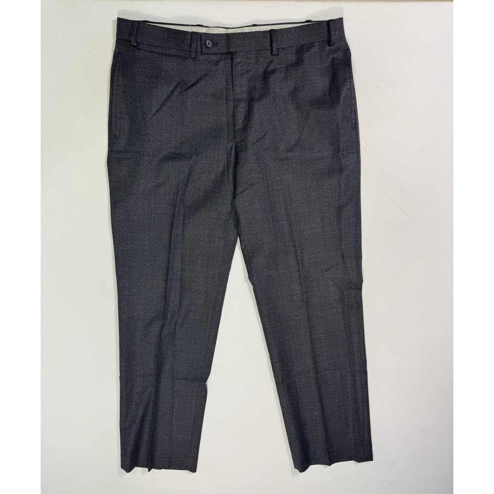 Ralph Lauren 100% Wool Pant 36x30 (36x29) Grey Straight Classic Career Luxury
